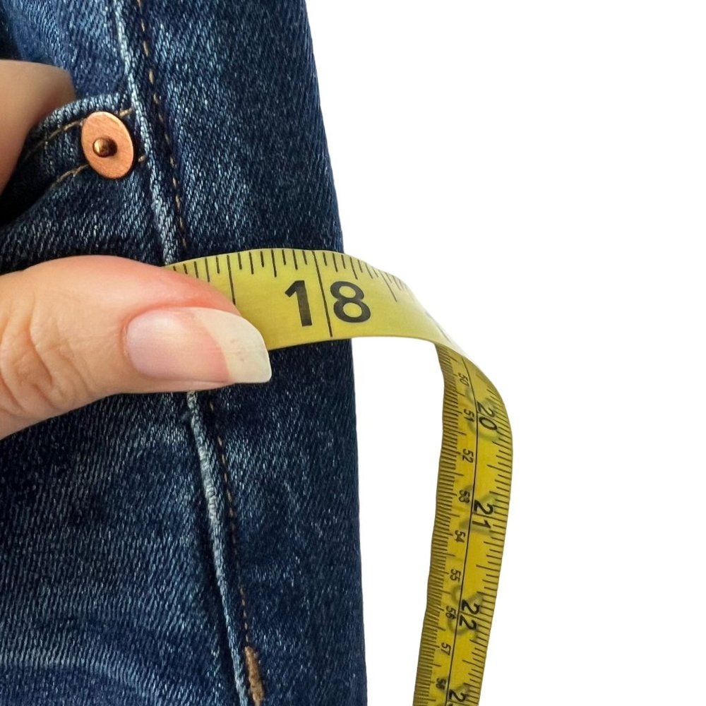 Madewell Slim Boyfriend Dark Wash Mid Rise Ankle Jeans 25 - Picture 7 of 10